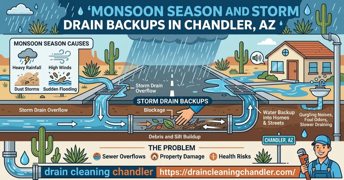 Storm Drain Backups in Chandler