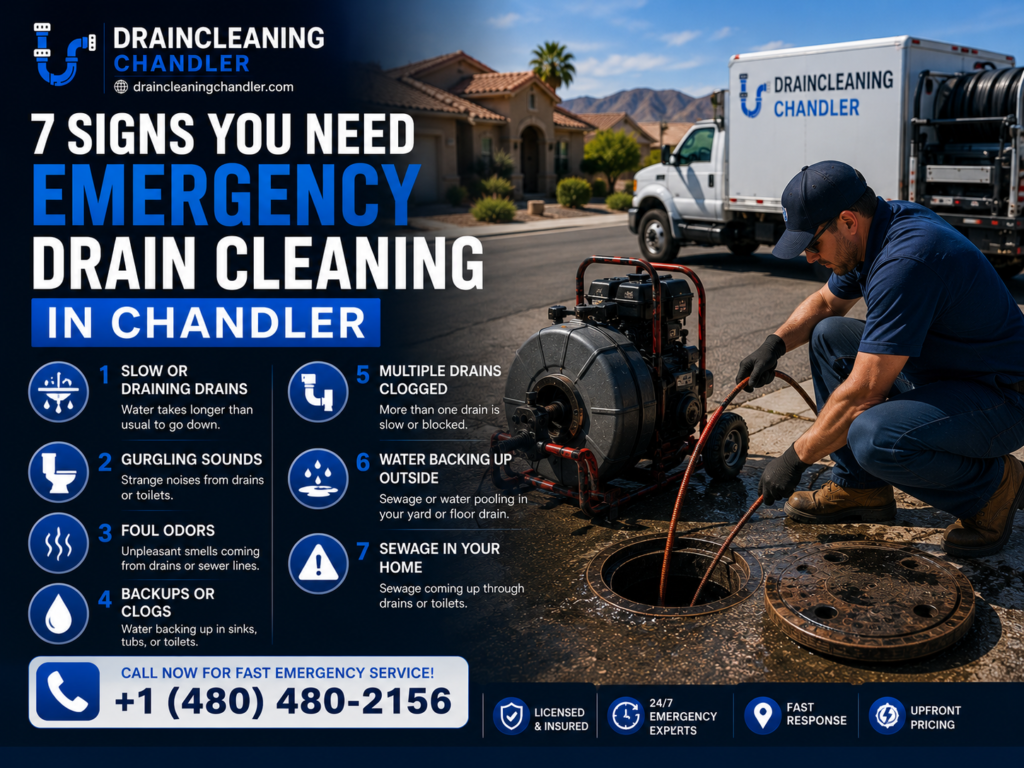 emergency drain cleaning signs Chandler