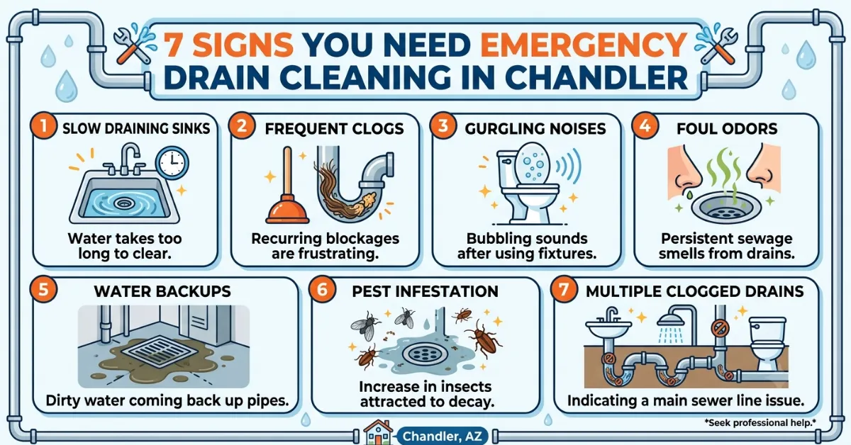 Signs You Need Emergency Drain Cleaning in Chandler