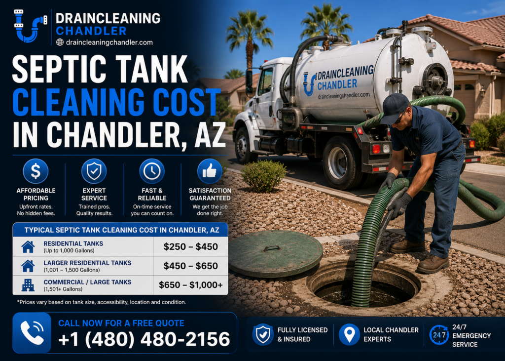 septic tank cleaning cost in Chandler