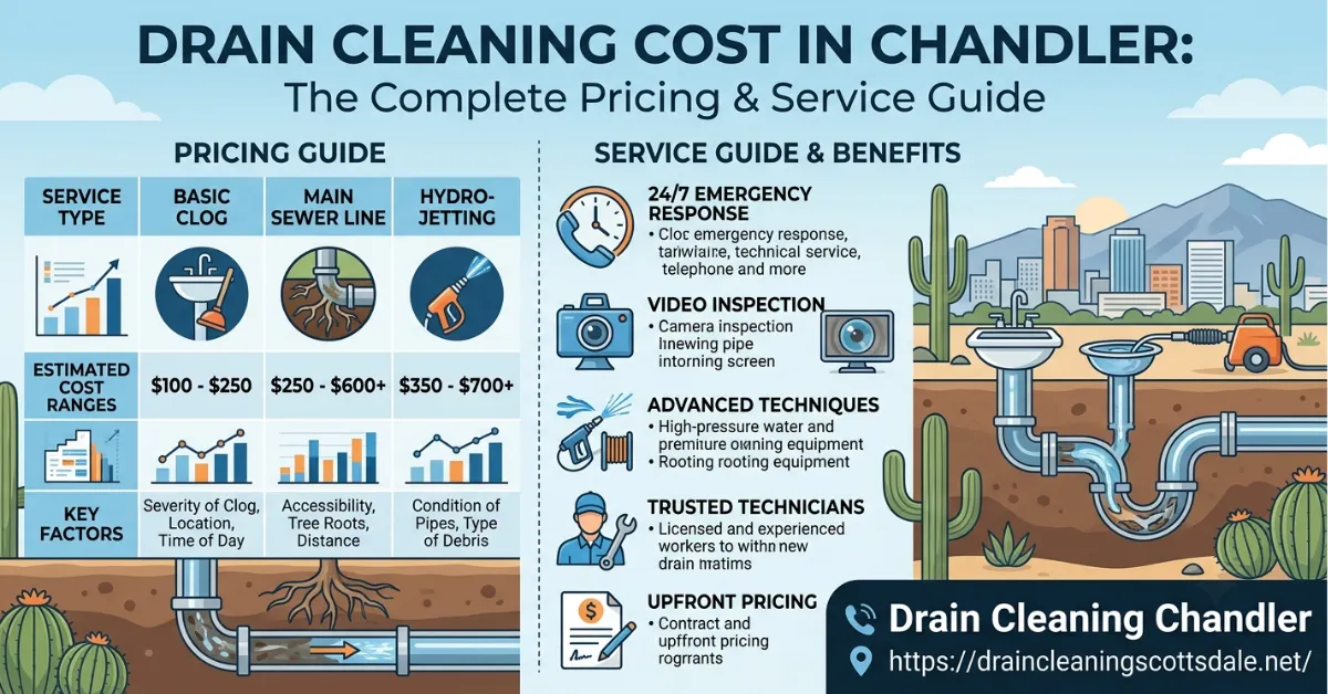 Drain Cleaning Cost in Chandler
